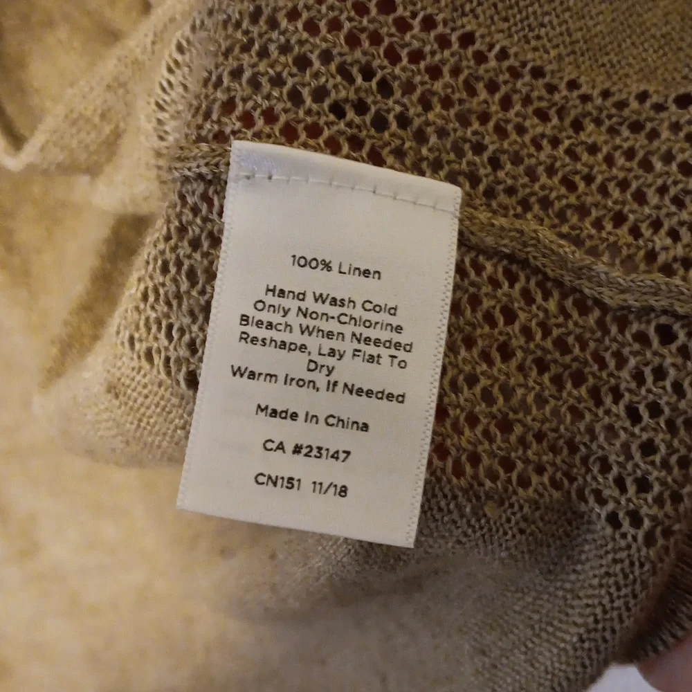 Talbots Linen Cardigan
